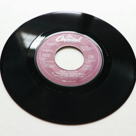 Bob Seger & The Silver Bullet Band Shame On The Moon/House Behind A House 45 rpm - Picture 6 of 9